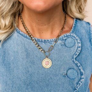 Treasure Jewels Desert Glow Coral Necklace